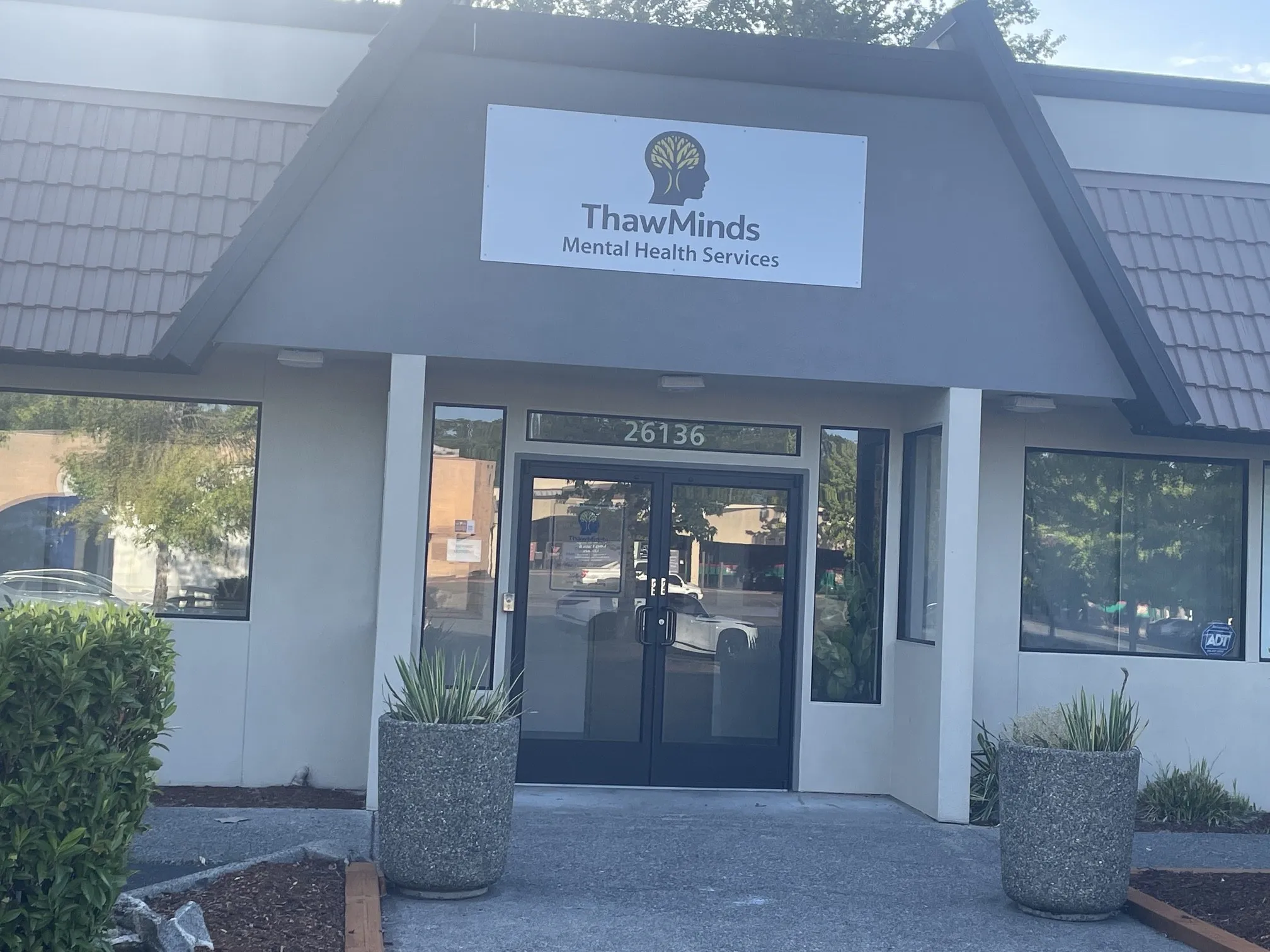 The front entrance of the ThawMinds clinic in Kent